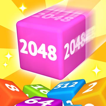 Chain Cube 2048 game